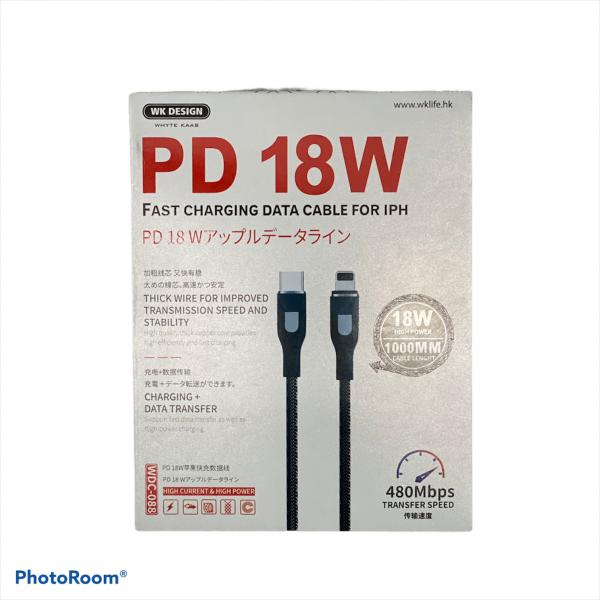 Cable iPhone PD 18W