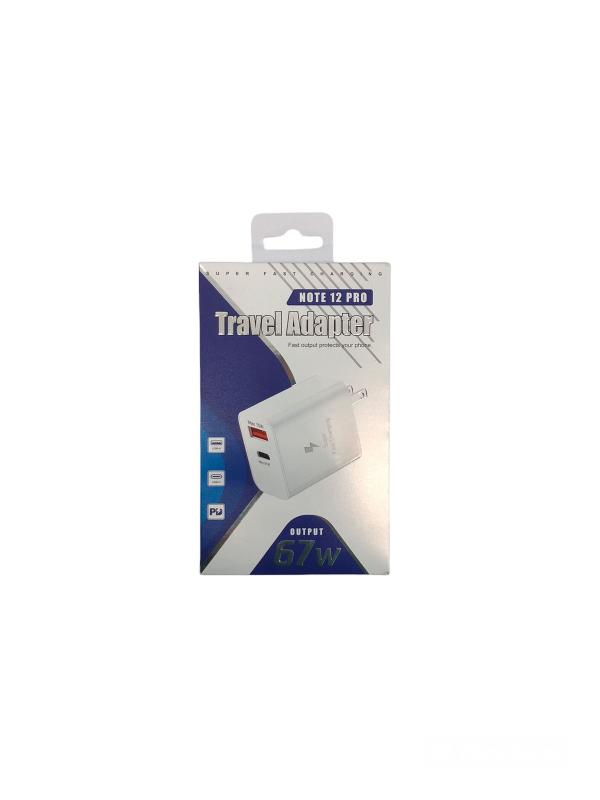 Cargador Carga Rápida Note 12 Pro 67W