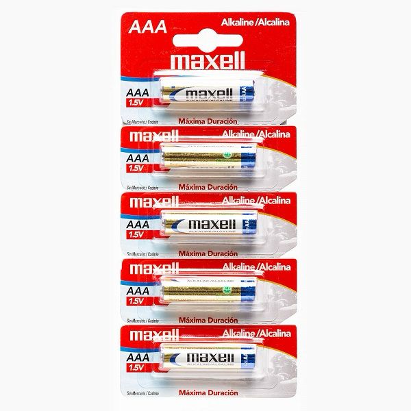 Bateria Maxell AAA x 5 Alcalina