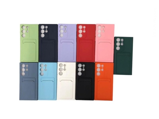 [773039] Estuches Tarjetero Silicon + Protector de Camara Surtido