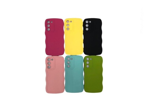[773041] Estuches Curvo Silicon + Protector de Camara Surtido