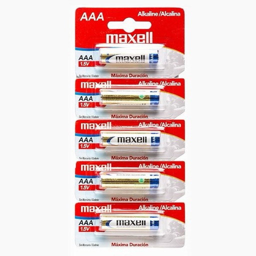 [710155] Bateria Maxell AAA x 5 Alcalina
