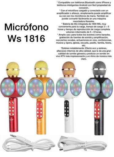 [830313] Micrófono Inalámbrico WS 1816